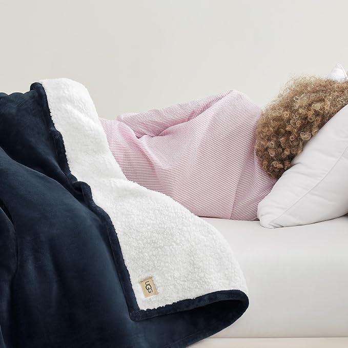 UGG Nita King Blanket for Bed, Cozy Fuzzy Blanket, Ultra Soft Cal King Bedding - Image 7