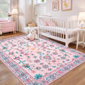 Tangsoo 3x5 Pink Small Area Rug by Tangsoo