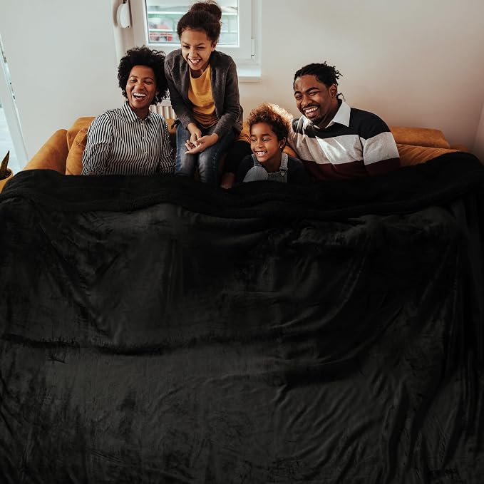 Bedsure GentleSoft Sherpa Fleece Oversized Cal King Blankets - Image 2