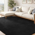 Keeko Area Rugs for Living Room Bedroom 6x9 Black, Soft Modern Large Rugs by Keeko