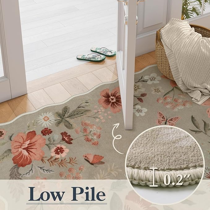 Lahome Floral Runners for Hallways, Soft Washable Runner - Image 5