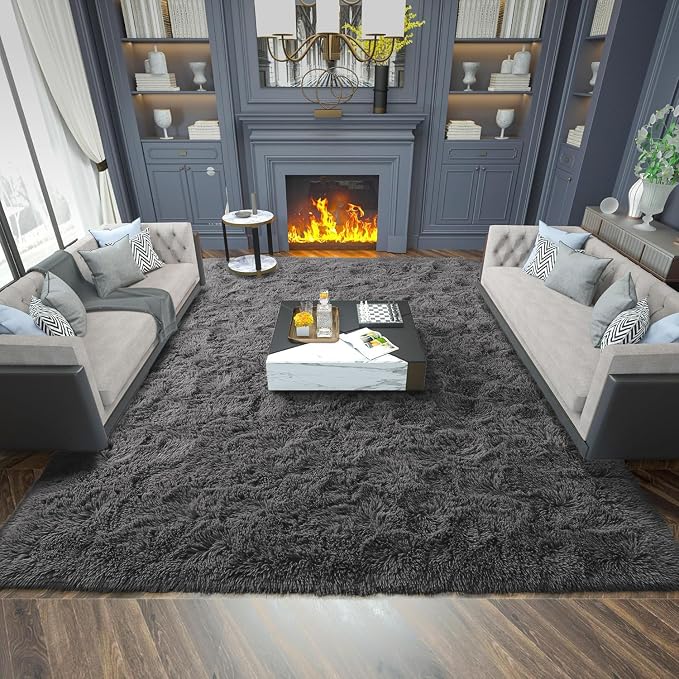 Merelax Soft Modern Indoor Large Shaggy Rug - Image 8