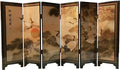 Decorations for The Home, 6 Panel Divider, Mini Folding Screen, Chinese by APERFECT