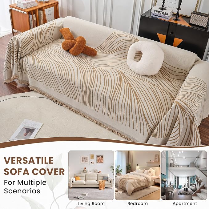 VClife Large Sofa Cover Chenille Couch Cover - Image 5