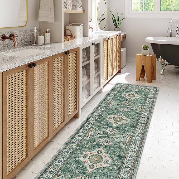Lahome Oriental Hallway Runner Rug, 2.5x8 Kitchen Runner Non Slip Ultra-Thin - Image 5