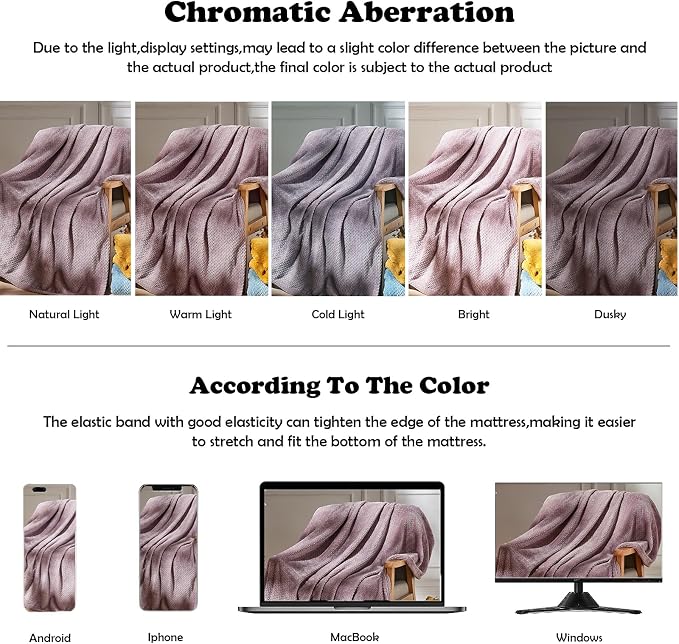 NEWCOSPLAY Super Soft Queen Blanket Light Purple Premium Silky Flannel Fleece - Image 6