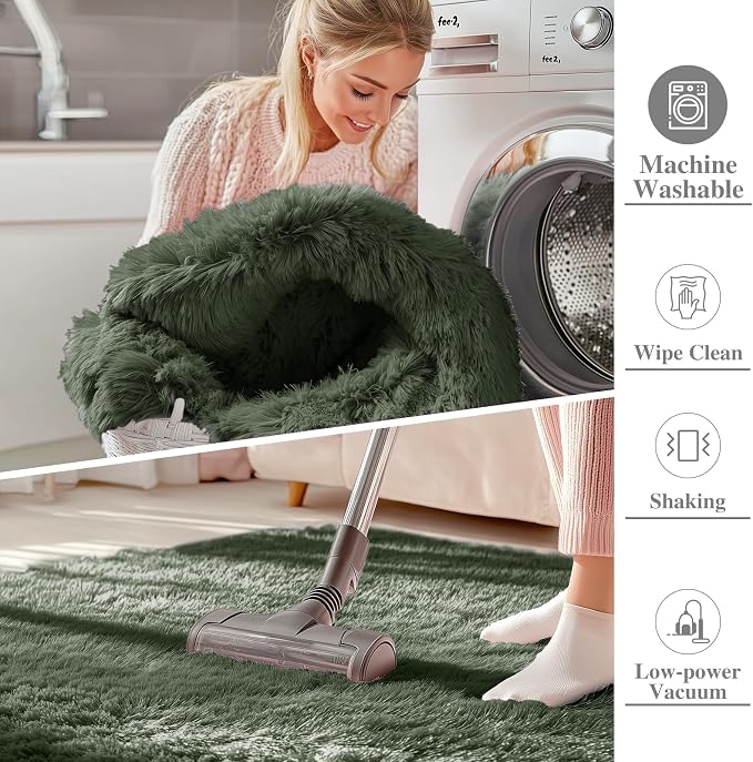 OLANLY 8x10 Machine Washable Large Area Rugs - Image 2