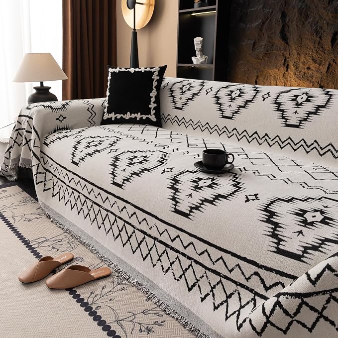 VClife Boho Aztec Couch Cover Retro Couch Cover - Image 9