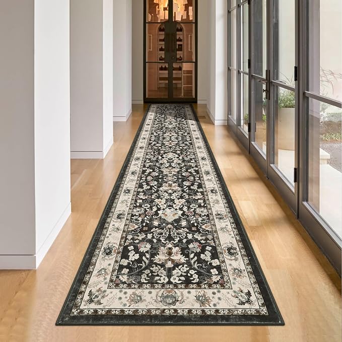 LOKHOM Washable Runner Rug, 2x10 Non-Slip Vintage Farmhouse Hallway Runner Rug - Image 9