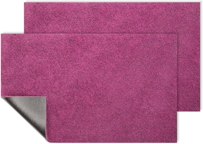 AAZZKANG Set of 2 Purple Doormat Large 36"x24" Outside Inside Utility Floor Mat by AAZZKANG