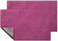AAZZKANG Set of 2 Purple Doormat Large 36"x24" Outside Inside Utility Floor Mat by AAZZKANG