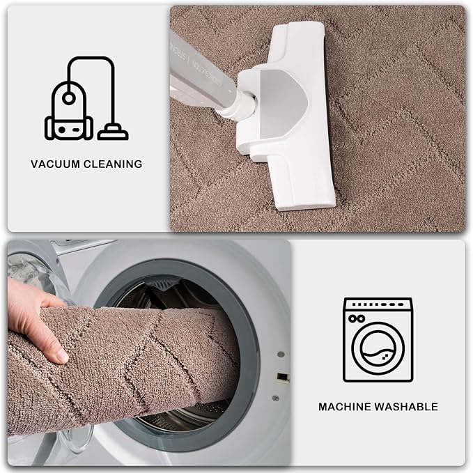 PURRUGS Dirt Trapping Door Mat 48" x 48", Non-Slip Machine Washable Entry Rug - Image 7