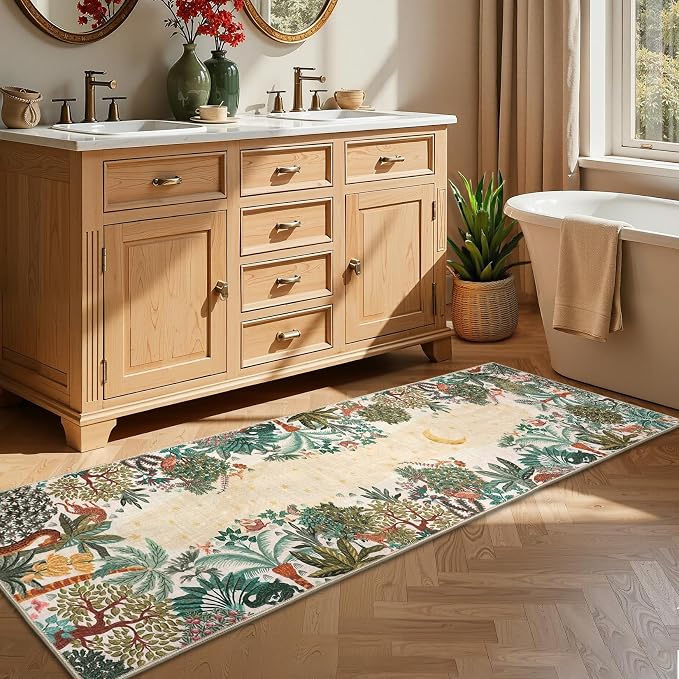 GarveeHome 2x6 Jungle Washable Runner Rug - Image 7