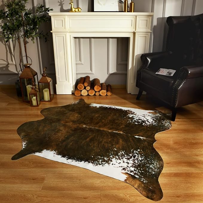 BENRON Faux Cowhide Rug Large, Western Cow Hide Rugs - Image 5