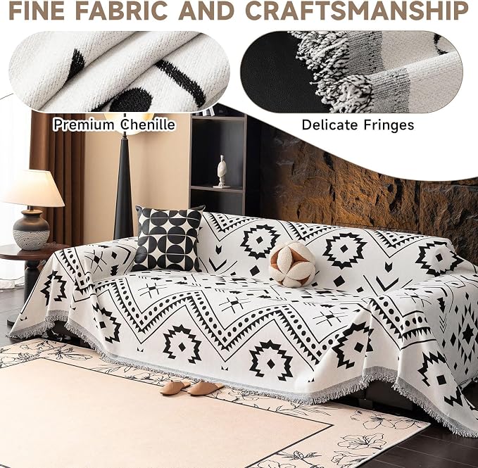 VClife Bohemian Sofa Cover Extra Large Couch Cover - Image 3