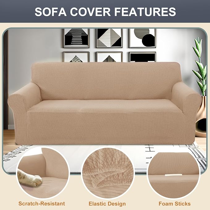 Stretch Couch Cover Washable Sofa Slipcover Furniture Protector - Image 2