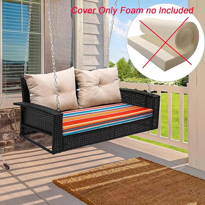 NettyPro Outdoor Loveseat Bench Cushion Cover 48 x 18 x 3 Inch, Water Resistant - Image 6