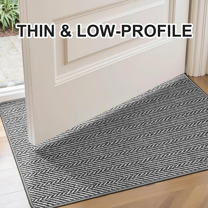 Ultra Thin Door Mat Indoor Entrance 17"x29", Low-Profile Indoor Door Mat - Image 5