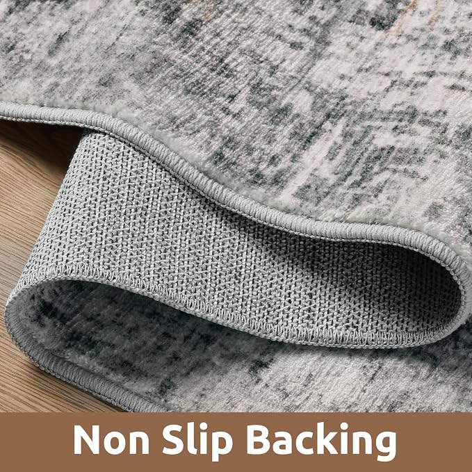 3 x 5 Rug Small Non Slip Area Rug Ultra Soft Machine Washable Low Pile Modern - Image 3