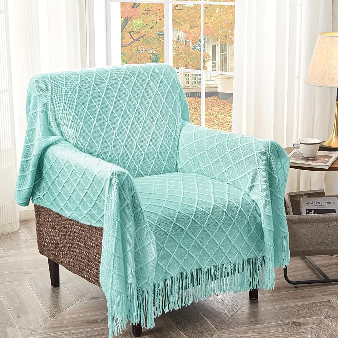 inhand Knitted Throw Blanket for Couch and Bed, Soft Living Room Home Decor - Image 5