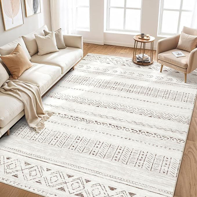 cotiled 6x9 Area Rug Living Room: Washable Boho Rugs - Image 6