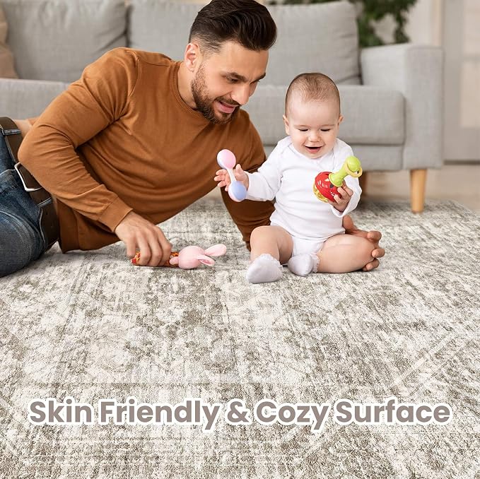 Vintage Living Room Area Rug 8x10 - Image 3