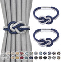 NICEEC 2 Pack Mini Magnetic Curtain Tiebacks Nordic Simple Style Drape Tie by NICEEC