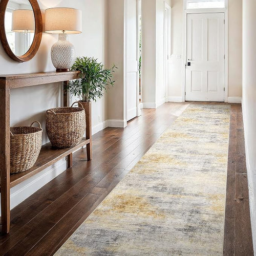 2'6''x16' Washable Kitchen Runner Rug: Modern Abstract Runners by Ksrau