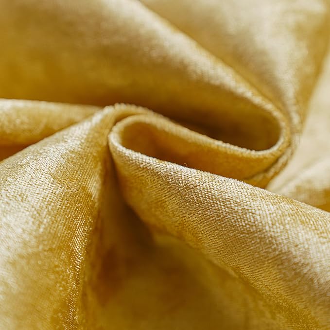 NiNi ALL Decorative Throw Pillow Covers Velvet 28x28 Inch Pack of 2 Gold - Image 6