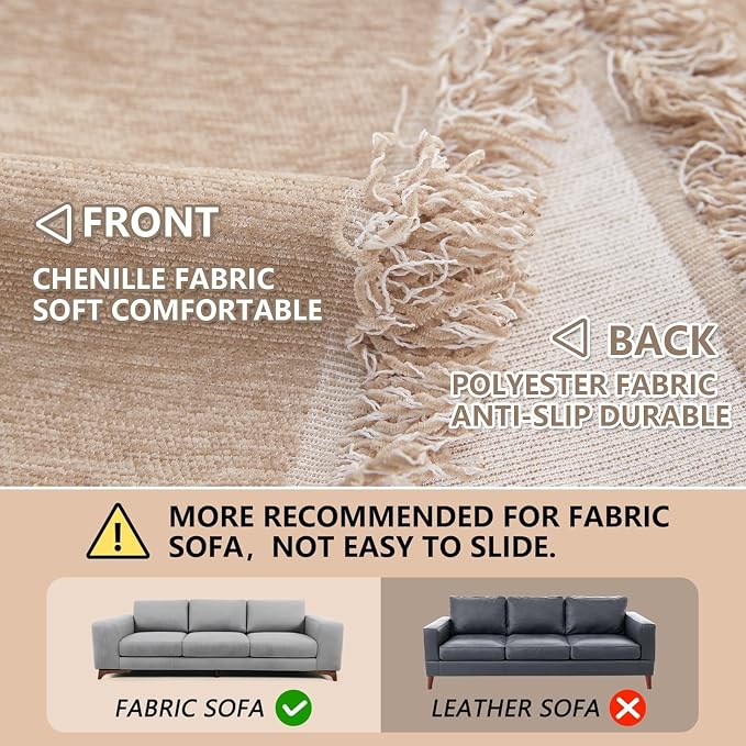 MEETSKY Couch Cover L Shape Sofa Cover - Image 5