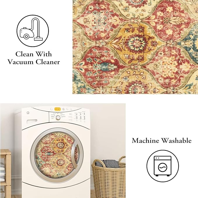 Lahome Kitchen Rugs Non Slip Washable Rugs - Image 4