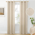 BGment Oatmeal Linen Curtains for Living Room 84 Inch Length 2 Panels, Privacy by BGment