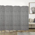 Rose Home Fashion Room Divider 5.6 ft.Tall-15.7" Wide Weave Fiber 8 Panels Room by RoseHomeFashion