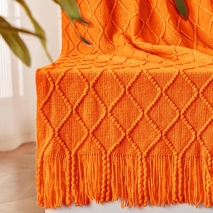 inhand Fall Throw Blanket Burnt Orange by inhand
