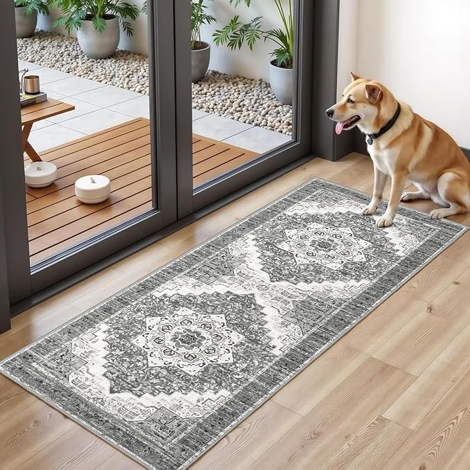 Tritard 100% Non Slip Kitchen Rugs Sets of 3 Washable Boho Kitchen Mats - Image 8