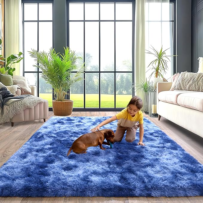 Extra Large 9x12 Feet Fuzzy Rug Fluffy Rug - Image 4