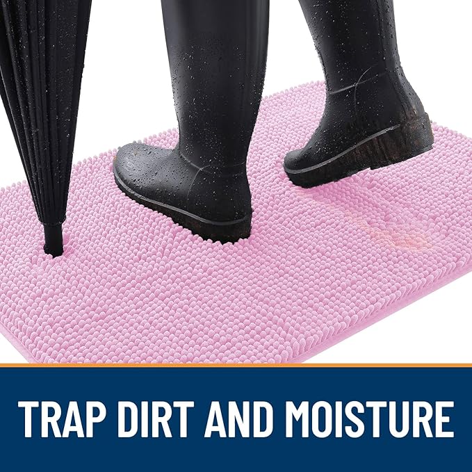OLANLY Dog Door Mat for Muddy Paws 47x17, Absorbs Moisture and Dirt, Absorbent - Image 2