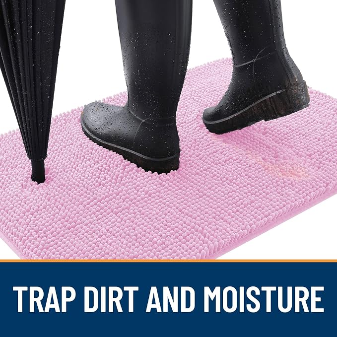 OLANLY Dog Door Mat for Muddy Paws 59x35, Absorbs Moisture and Dirt, Absorbent - Image 2