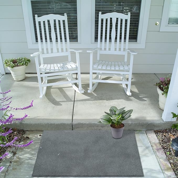 AAZZKANG Plain Doormat Set of 2 Front Door Floor Mat - Image 4