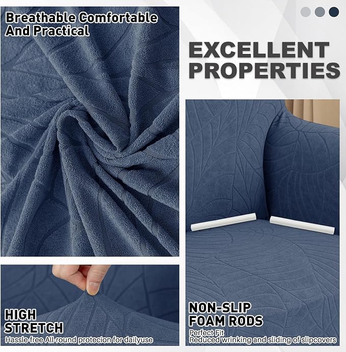 YEMYHOM Couch Cover Latest Jacquard Design High Stretch Sofa Covers - Image 3