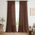 Nanspring Linen Curtains 108 Inches by Nanspring