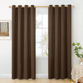 BGment Dark Brown Linen Curtains by BGment