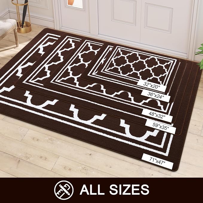 Buganda Large Indoor Door Mat, Dirt-Resistant and Absorbent Doormat, Low - Image 7