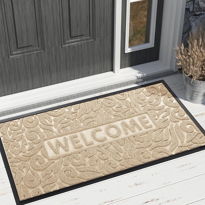 Yimobra Large Welcome Mat 47x32, Waterproof Non-Slip Outdoor Mats by Yimobra