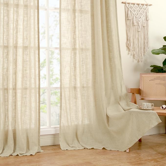 LAMIT Natural Linen Blended Curtains - Image 9