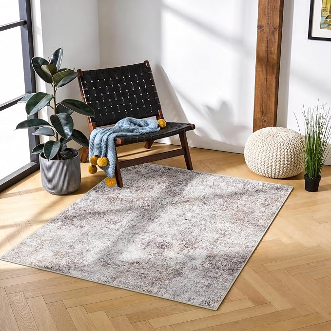3 Square Area Rug: Washable Low Pile Carpet - Image 2
