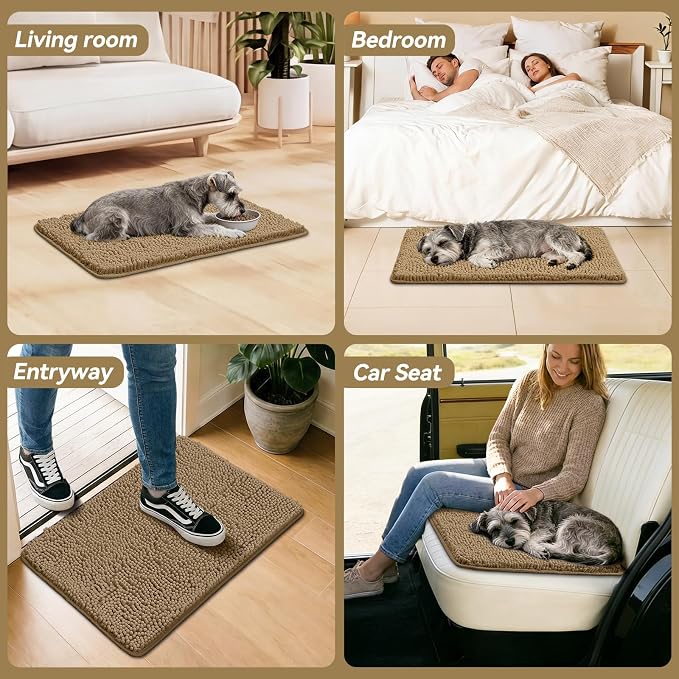 Bcoimo Super Absorbent Dog Door Mat, Pet Rugs - Image 6
