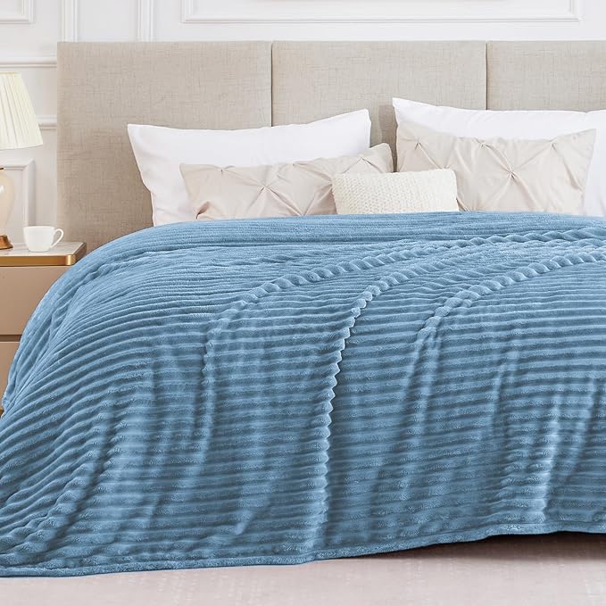 BEDELITE Blankets Queen Size for Bed, 300GSM Soft & Warm Fleece Blanket by BEDELITE