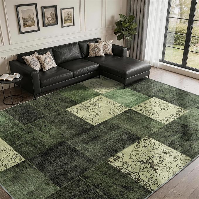 LIANLAM 8x10 Washable Area Rugs by LIANLAM