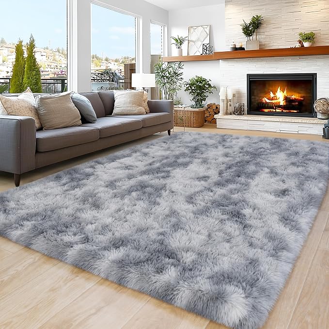 Area Rugs 9x12 Living Room, Ultra Soft Shaggy Fluffy Rug by Unknown